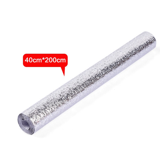Aluminium foil stiker dapur dinding kompor anti panas