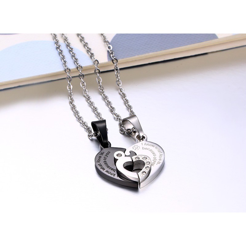 Kalung Titanium  Kalung Couple  Kalung Pasangan K013