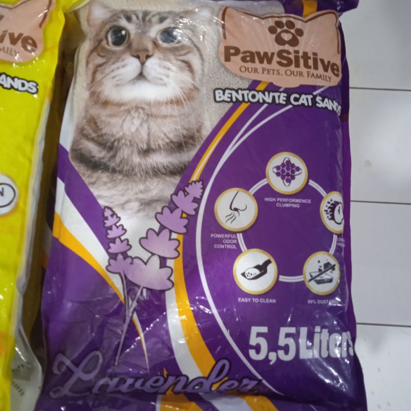 Pawsitive 5,5 liter Pasir Kucing Pasir Wangi dan Gumpal / Cat litter