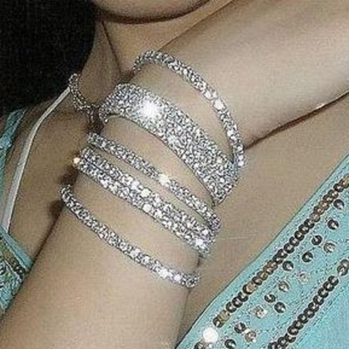 OILA gelang silver berlian / silver diamond bracelet (3D1) JGE008