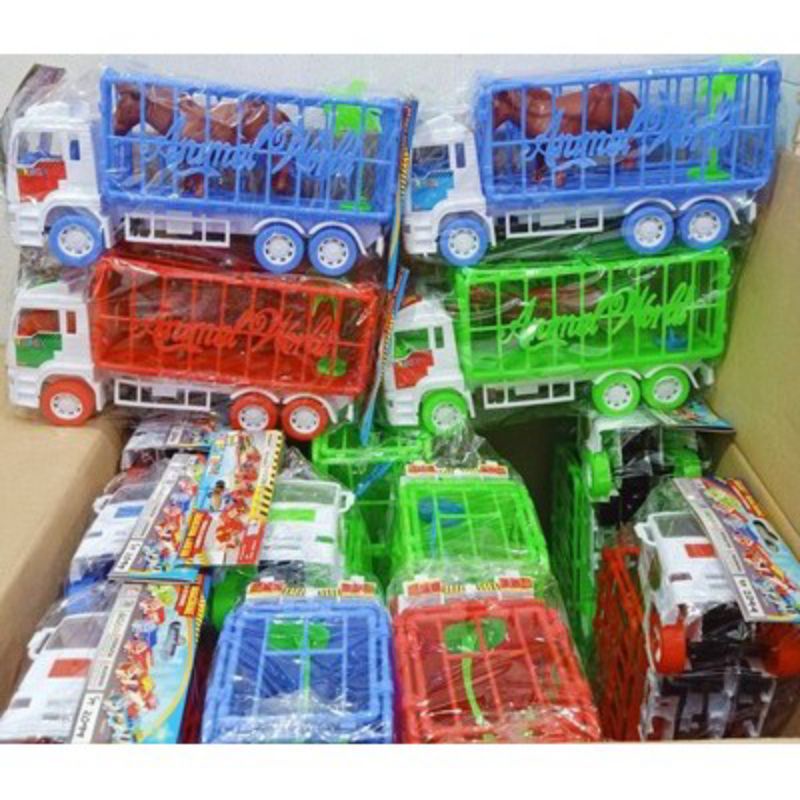 ST 2044 - Mainan Mobil Truk pengangkut Hewan / Truck Animal ST2044 Uk.35cm