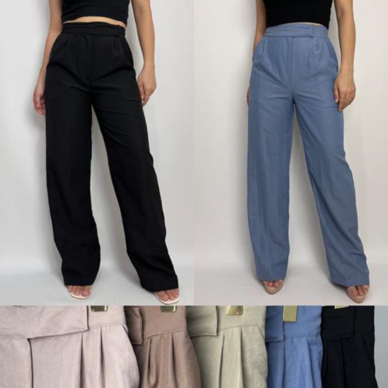 Lucia Pants/ Celana Kulot Linen Bangkok