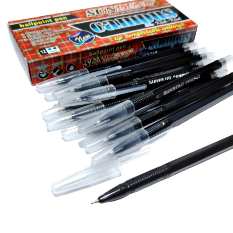 [ERA] Ballpoint pulpen bolpen Pena SunReno Campus Grosir (12pcs)