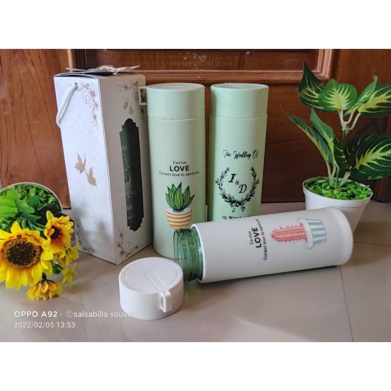 botol kaktus sablon kemas box