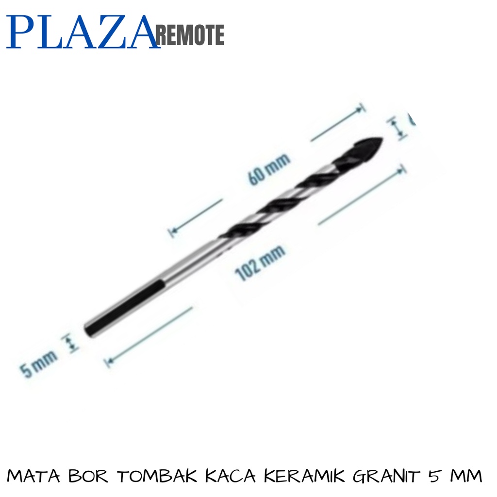 MATA BOR TOMBAK KACA POSELEN GRANIT MARNET DRILL BIT 4 - 12 MM