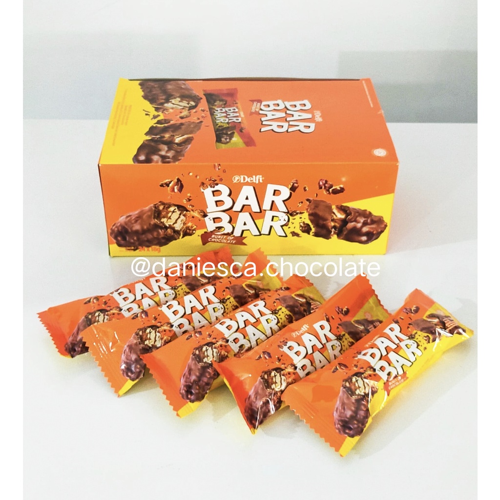 

.delfi bar bar coklat 12 Pcs / 24 pcs 1 kotak /share pack isi 10 pcs pouch ( ds bgr )