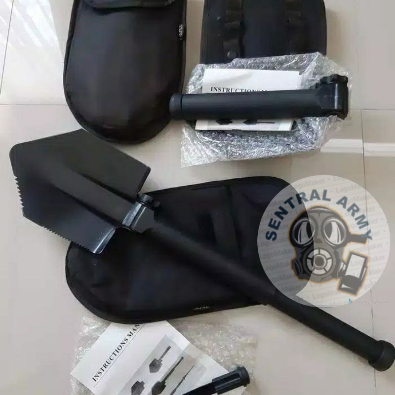 Cangkul Jatah TNI Outdoor Militer Multifungsi/ Sekop Lipat