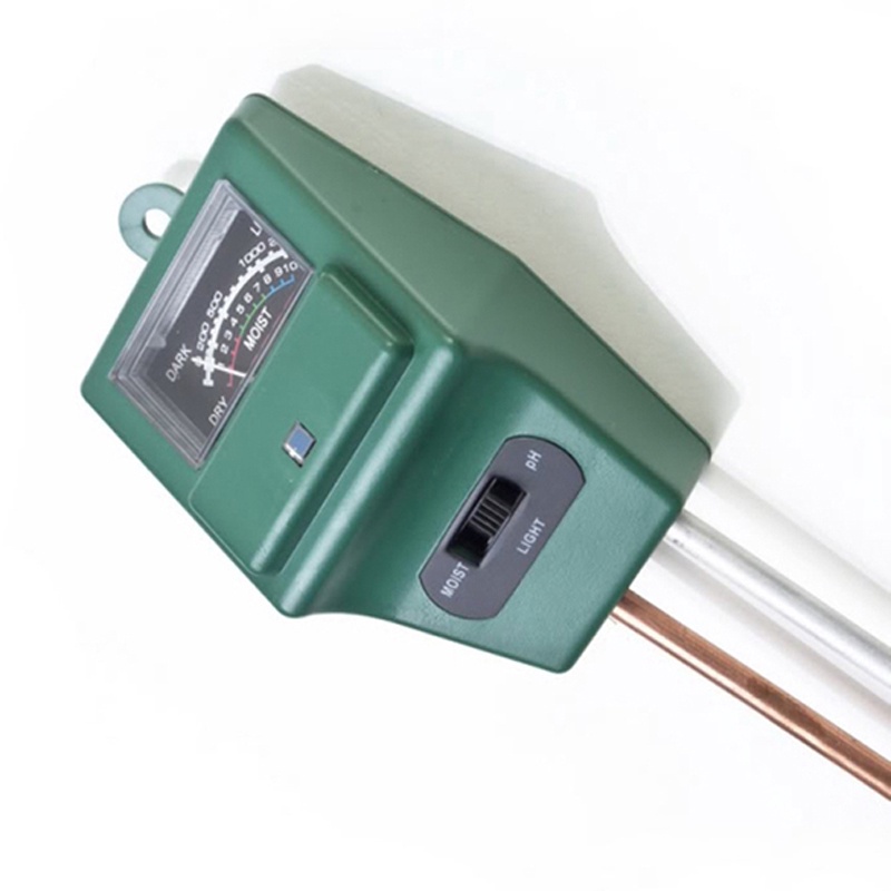 Alat Pengukur Kelembaban Tanah Soil Moist PH Detector Analyzer - Green