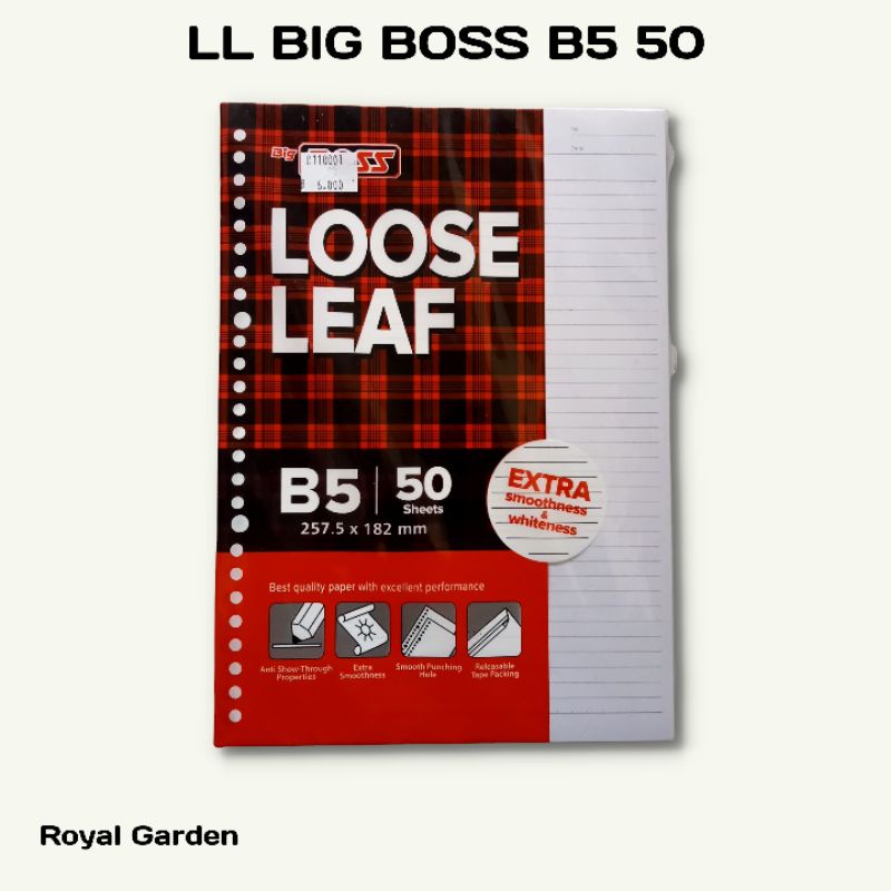 

LOOSE LEAF BIG BOSS B5 50