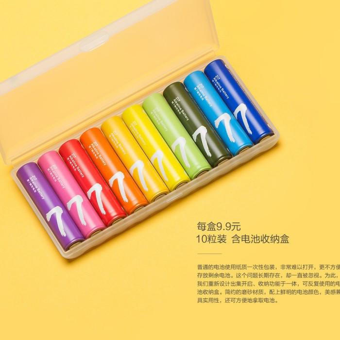 Xiaomi Battery Rainbow AAA Zi7 - 1 Pack isi 10 Pcs - Sekali Pakai