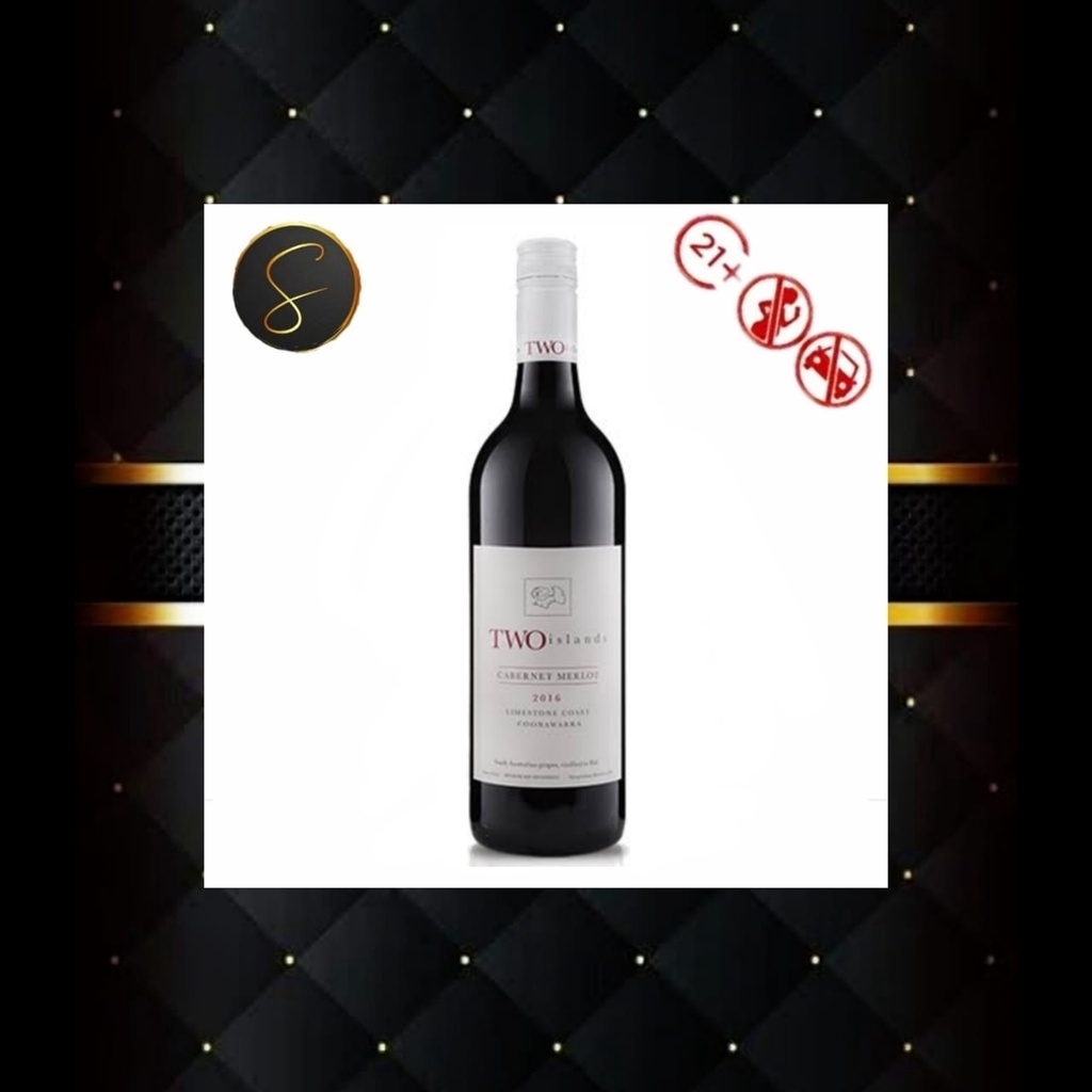 TWO ISLANDS CABERNET MERLOT RED WINE 750ML