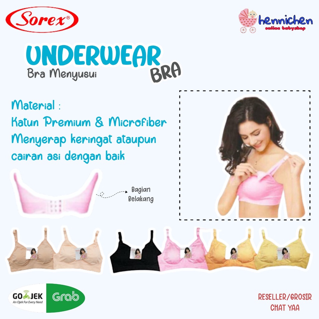 SOREX BH Bra Menyusui SOREX Maternity 8200 8202 Model Sport Wanita Ibu Hamil Kait 3 Setara Cup B Busa Sedang Tanpa kawat seamless nyaman