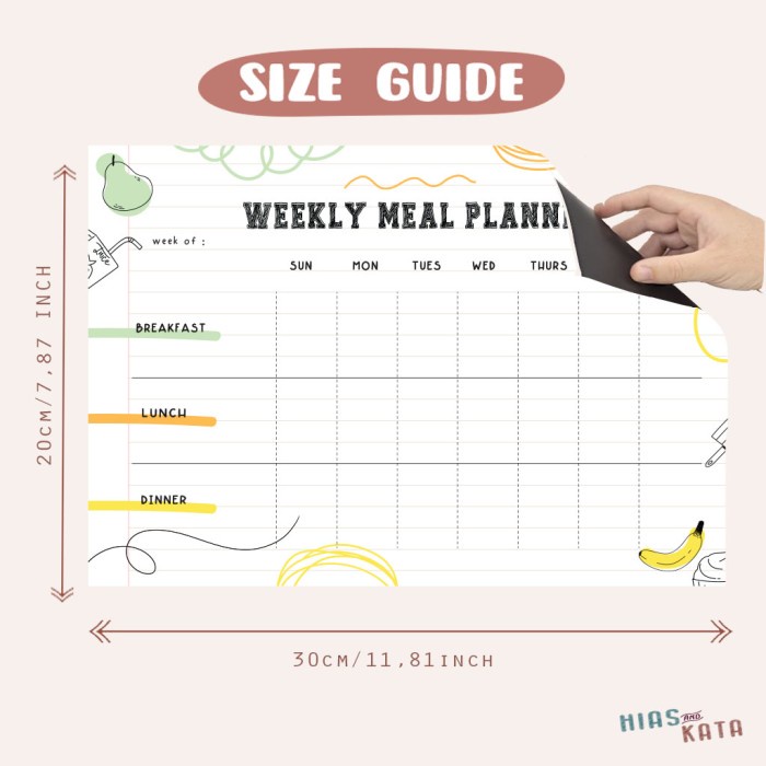 

Produk Magnetic Meal Planner Fruits Magnet Kulkas (Free Spidol Wipe & Clean) Terlaris