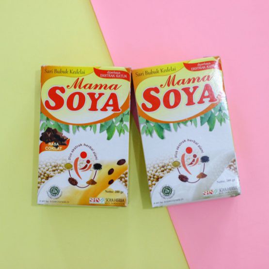 Mama Soya Rasa Coklat &amp; Vanila  / Mamasoya Coklat 200gram - Susu Kedelai Busui