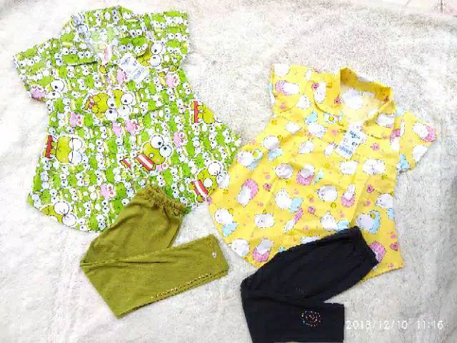 BISA COD Setelan tunik anak  (BAJU CELANA ) Setelan tunic dan legging grosir