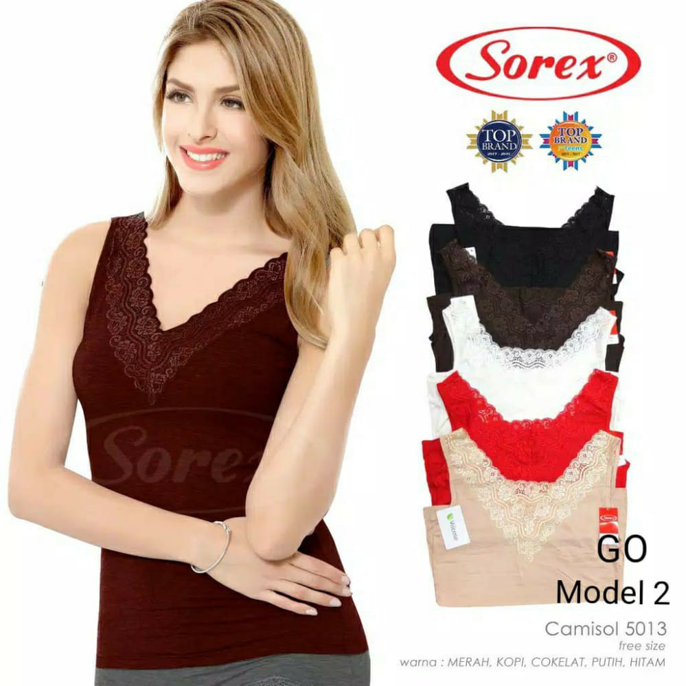 gos Sorex Camisol Renda (Camisol Viscose) Tanktop Renda Sorex