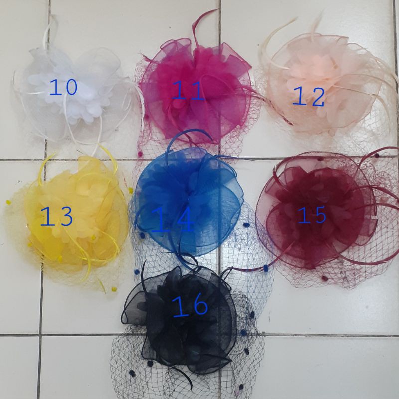 TERLARIS!! Headpiece Jala Bulu 070-Jepit Fascinator-Headpiece Pesta