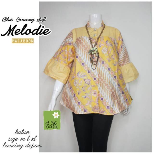 Blus lonceng soft melody batik kantor modern