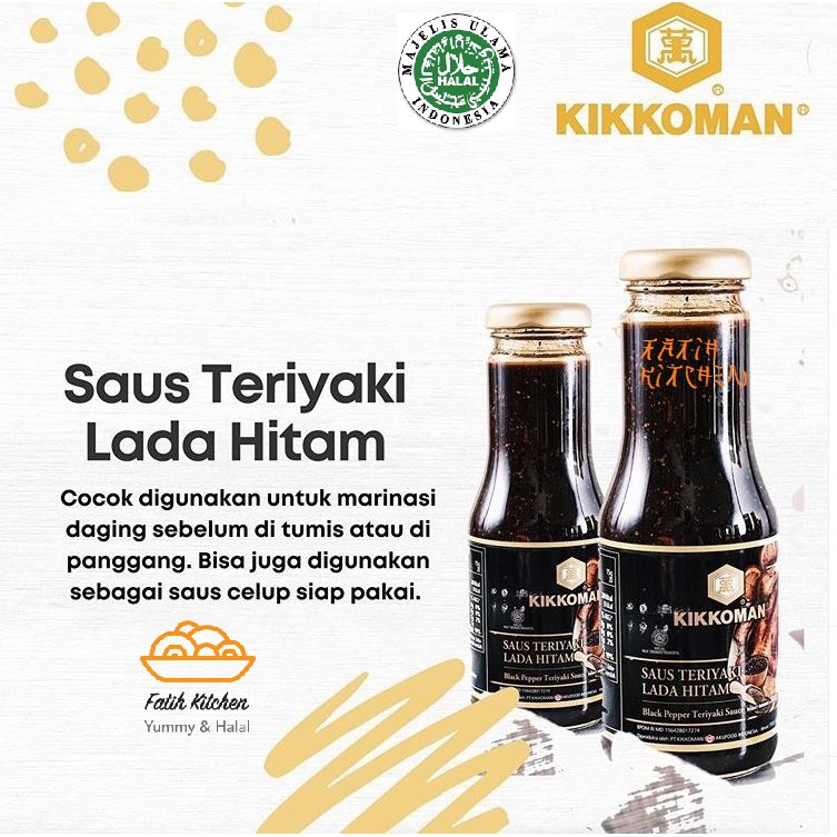 KECAP KIKKOMAN / KIKKOMAN / SAUS KIKKOMAN / SAUS TERiYAKI / KIKKOMAN SAUS ASIN / KIKKOMAN LADA HITAM