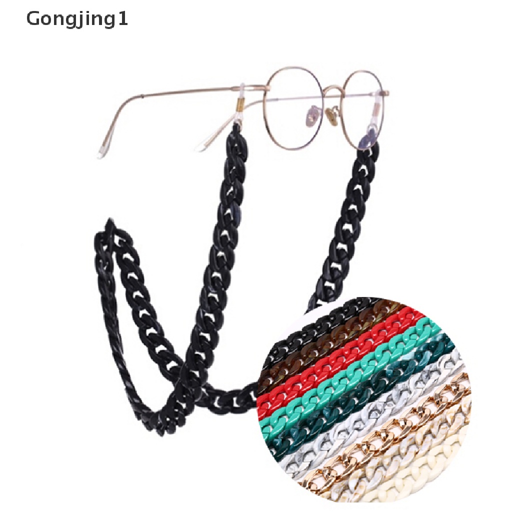 Gongjing1 Tali Lanyard Kacamata Bahan Akrilik Ukuran 66cm