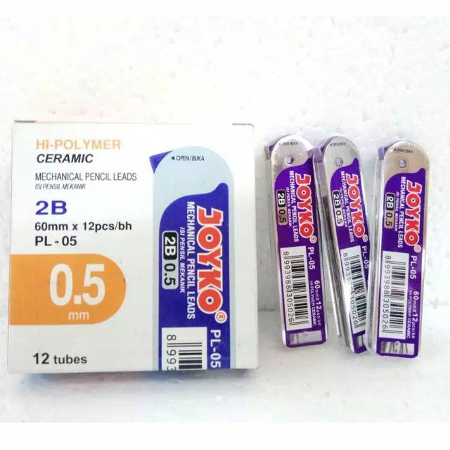 

Pensil Lead / Refill pensil mekanik 2B Joyko 0,5