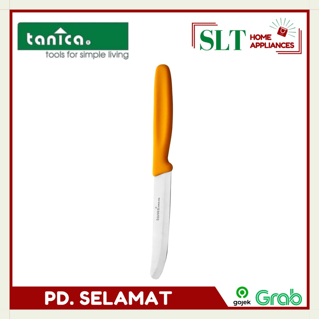 TANICA 0224 B PISAU KUNING TANICA ORIGINAL- PARING KNIFE 4" 0224B Pisau Pengupas