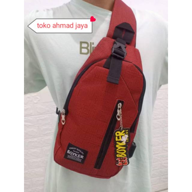 TAS SELEMPANG SAMPING/ TAS SELEMPANG USB CHARGER