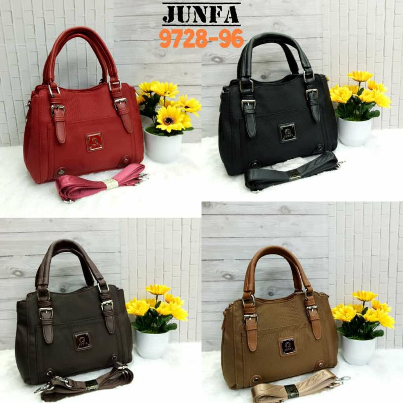 Tas Selempang wanita junfa 3 ruang 9728-96 kanvas