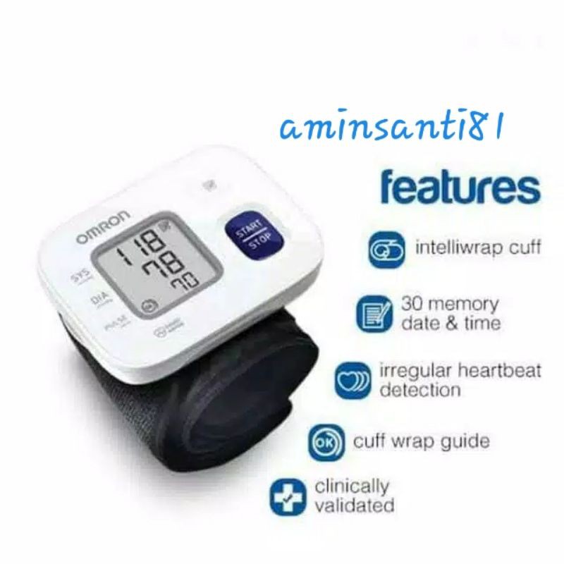 Tensimeter Digital Pergelangan Omron Hem 6161/Tensimeter Pergelangan Tangan