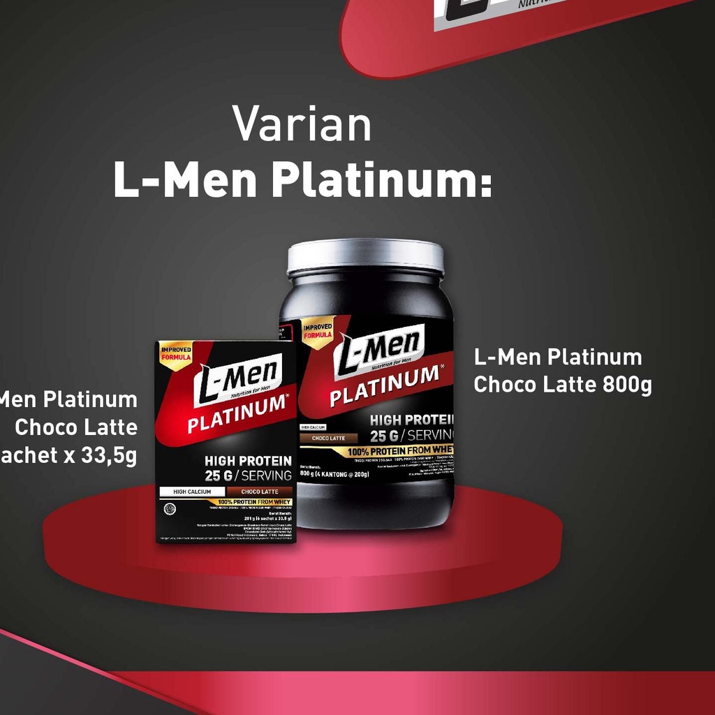 

Splash L-Men Platinum Choco Latte Box (25g protein/serving) - Suplemen Tinggi Whey Protein Rendah Le