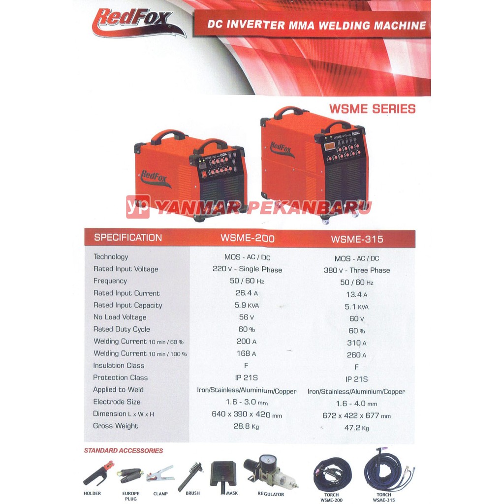 MESIN LAS REDFOX WSME-315