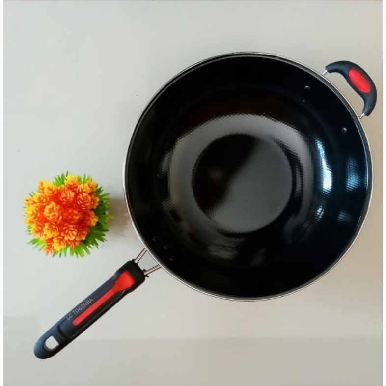 Wajan gagang enamel HC