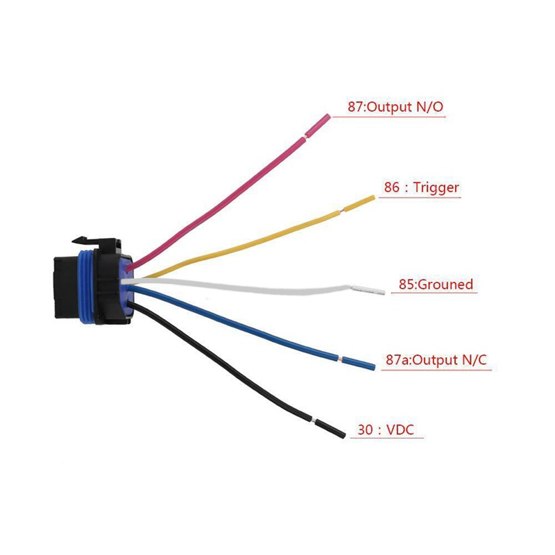 Soket Relay Dc / 12V 40A 5 Pin Anti Air Untuk Mobil