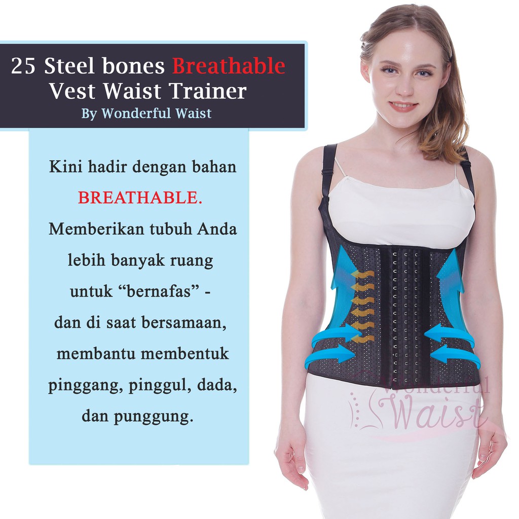 Korset Vest 25 tulang / Korset punggung / Korset Perut / waisttrainer / korset melahirkan / korset
