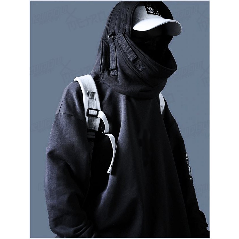 Oversized Streetwear Unsettled Hoodie Black