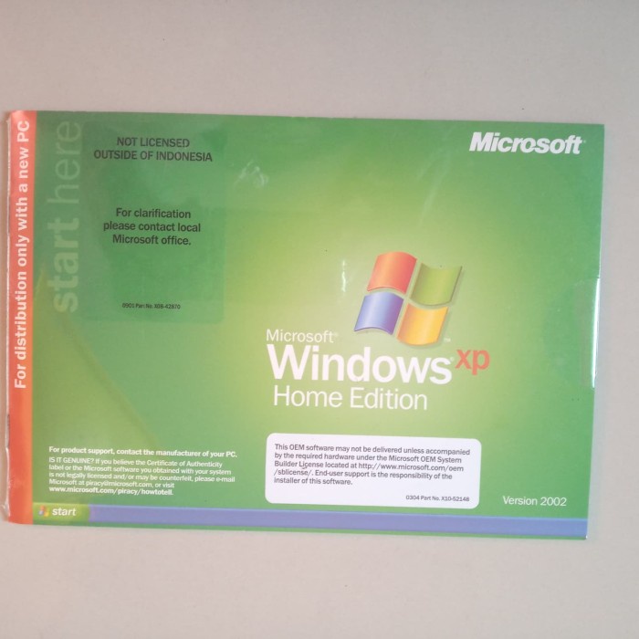 SALE Windows XP Home Edition Original