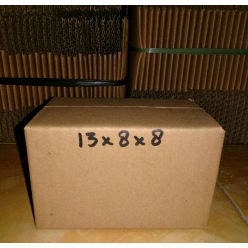 

kardus packing Uk 13x8x8 cm Polos cokelat