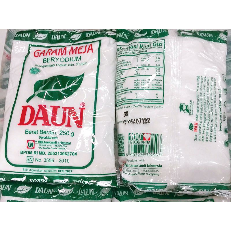 Garam Meja Beryodium Premium Cap DAUN