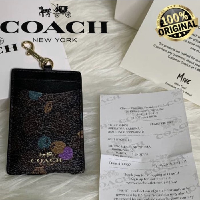 

Lucu Lanyard Coach Signature Cherry Fruit Canvas 100% Hot Sale
