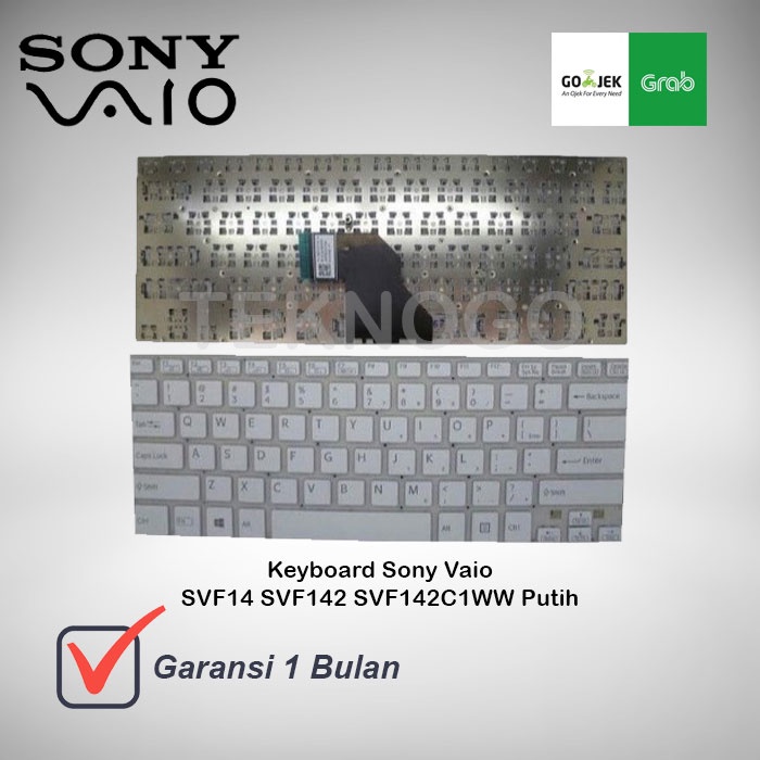 Keyboard Sony Vaio SVF 14 SVF14 SVF142 SVF142C1WW Putih