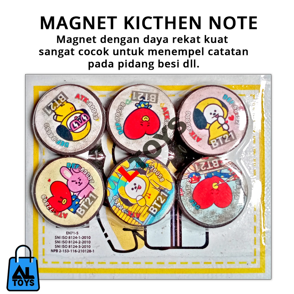 Memo Pin Magnet Hiasan Kulkas Gambar Lucu