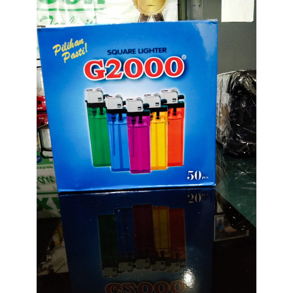 Korek Gas G2000 dan kotak isi 50pcs