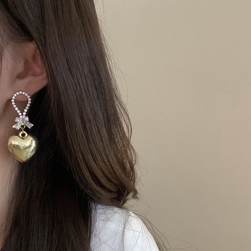 Anting Desain Kupu-Kupu Geometris Bahan 925 silver Gaya Korea Untuk Wanita