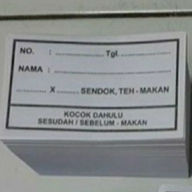 

Etiket Obat / Striker Obat / Striker Botol Obat / Striker label obat