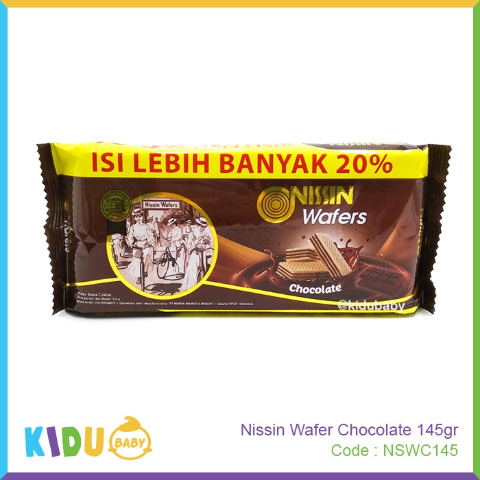 Nissin Wafers Milk / Peanut / Chocolate 132gr Kidu Baby