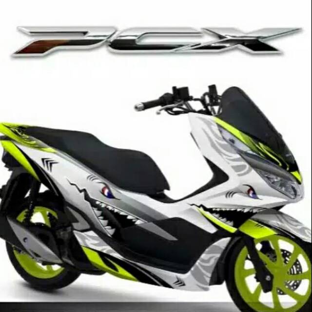 Decal PCX Full Body - Stiker/ sticker Dekal PCX motif shark