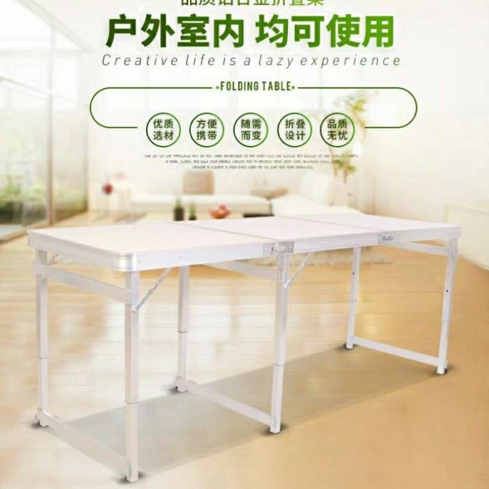 Big Promo Terbaru Table | Meja Lipat Koper Hpl Portable Serbaguna 180Cm/Meja Lipat Portable 180