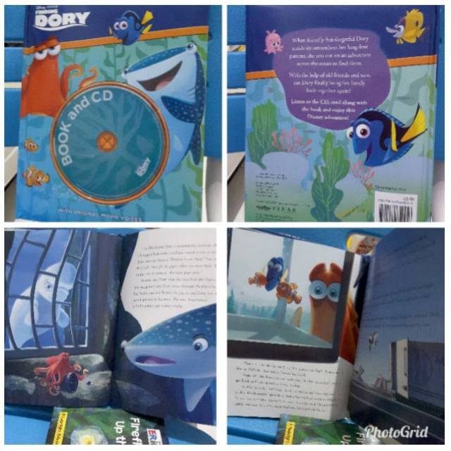 Buku Cerita Dongeng Anak FREE ORIGINAL CD Import Mainan Edukasi Disney Dory Planes Princess MURAH