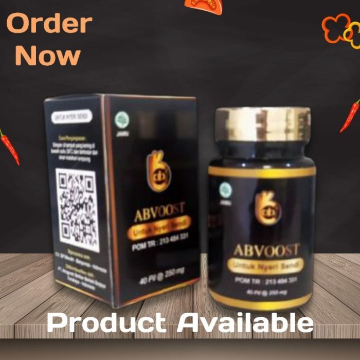 ABVOOST | Abvoost | Ab Voost | Neoboost | Neo boost | PIL HITAM 1 Botol isi 40 Pil