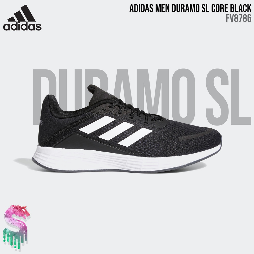 adidas Duramo SL [FV8786] Core Black Men Original BNIB - Sepatu Lari Pria